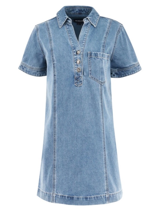 Veronica Beard Dresses & Skirts - Veronica Beard Otto Mini Denim Polo Dress